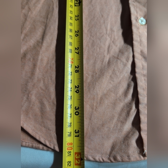 Nautica Tan Casual Button Down Shirt - Picture 3 of 6